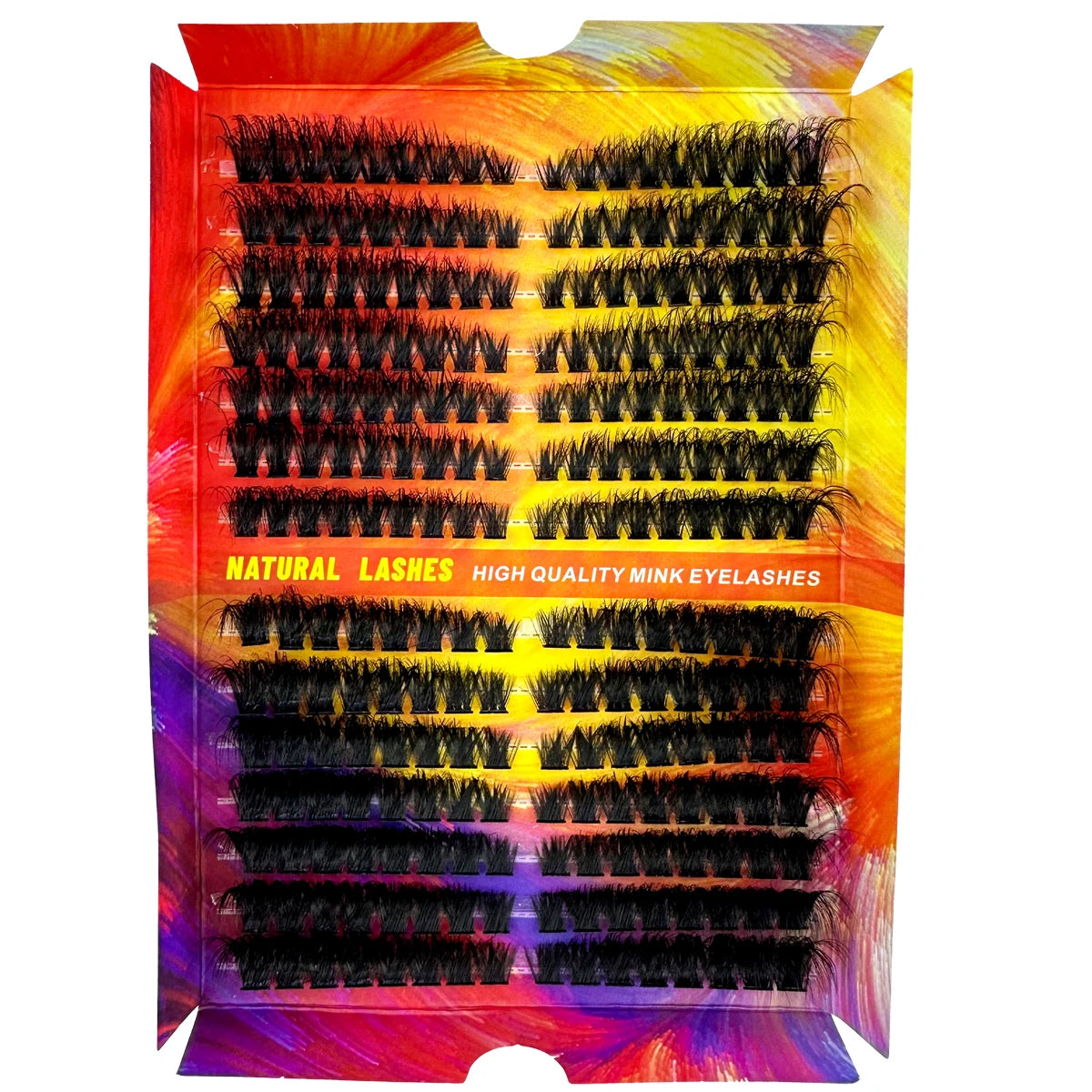 DIY 5D Fluffy Lash Clusters 60/80/100 Mixed Tray Thick Eyelash Clusters Wispy Individual Lashes Cluster Eyelash Extensions 12Row