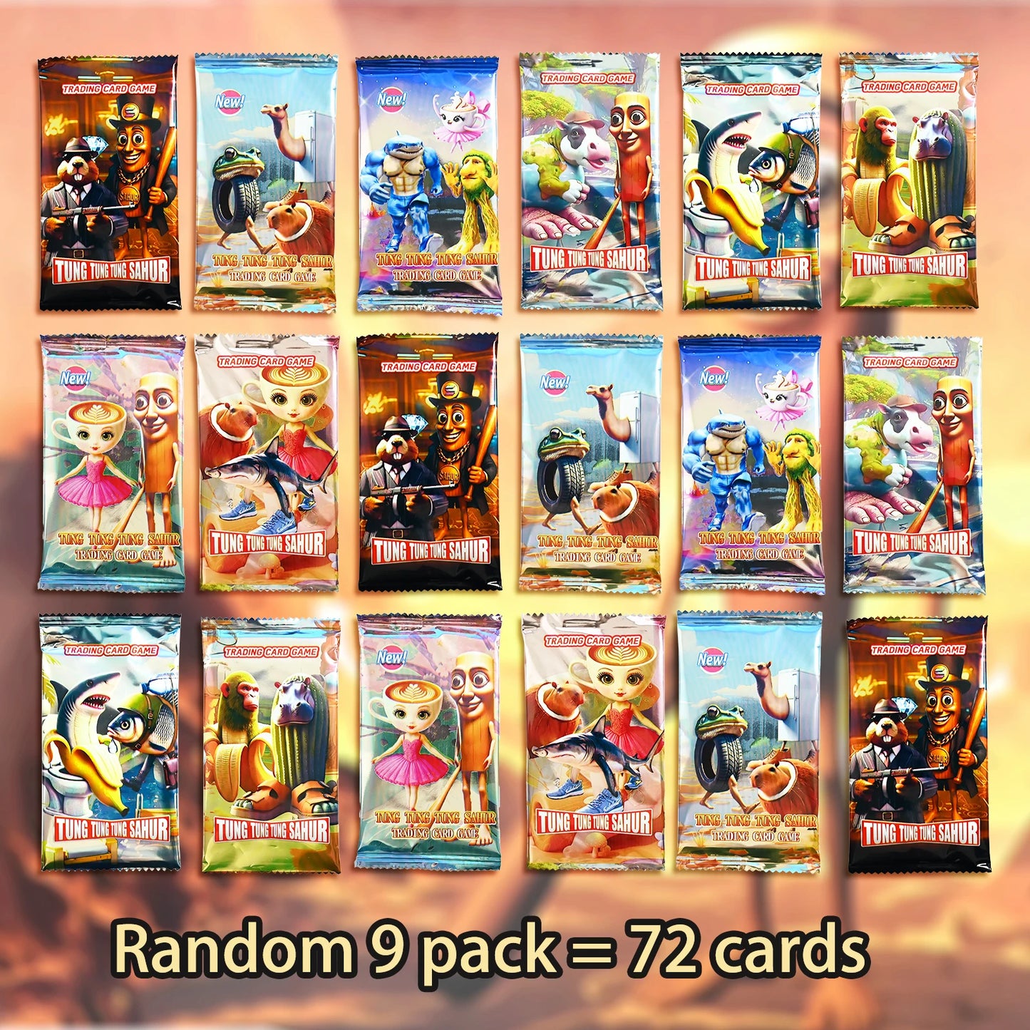 Italian Brainrot Collection Cards Trading Cards Game Card Battle Carte Toystung Sahur Tralalero Tralala For Fans Children Gift