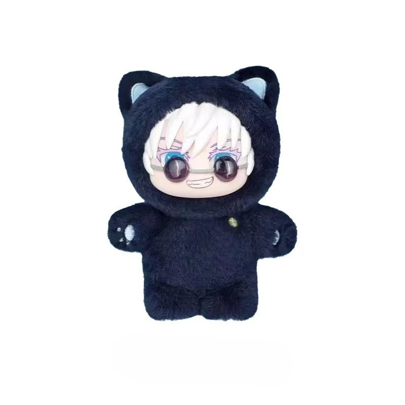 Jujutsu Kaisen Battle V2 Cat Paradise Party Series Art Collectible Blind Box Toy Cute Plush Doll Anime Periphery Surprise Gift
