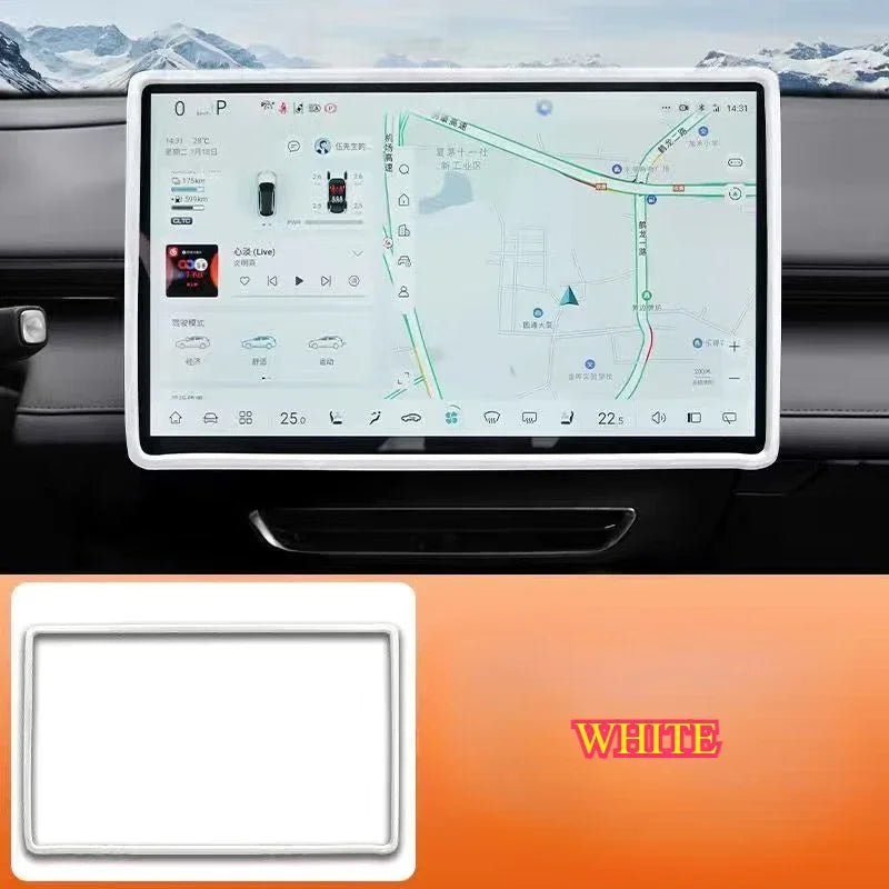 For Changan Deepal S07 S7 2024 Car Central Control Navigation Screen Display Protective Cover Silicone Frame Auto Accessories