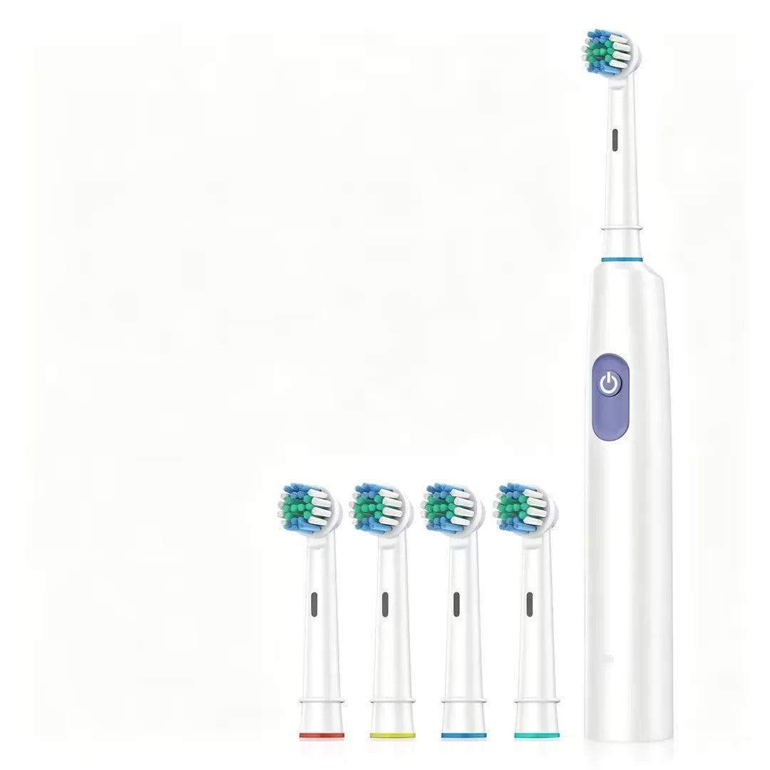 HOMEFISH Bestselling 5-Speed Rotating Electric Toothbrush 360° Rotating Soft Bristle Head Waterproof Sonic Rechargeable