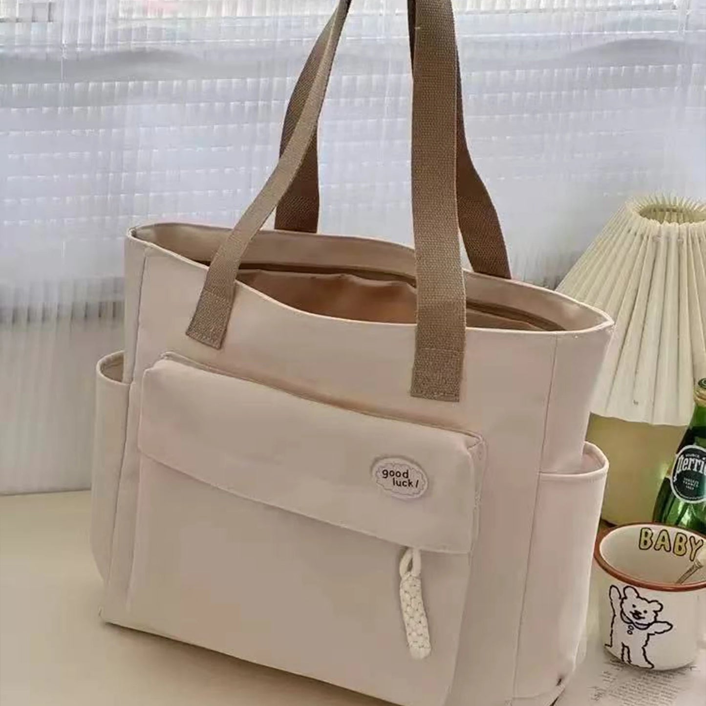 Women's Fashion Shoulder Bag Class Large Capacity Student Tote Bag New Canvas Commuter Handbag Carrying Bags cabas eco bag