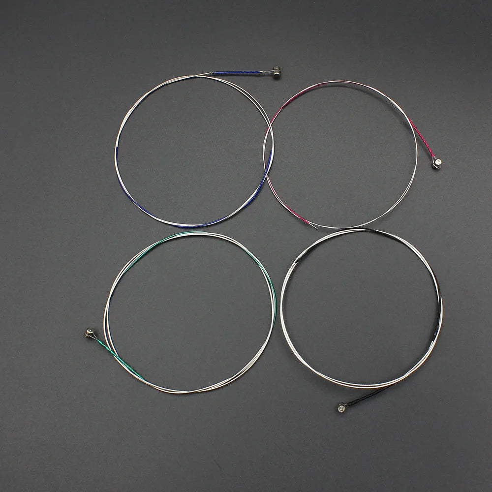 4pcs A Set of Violin Strings E-A-D-G Steel Core Nickel Silver Wound Exquisite Stringed Musical Instrument Parts Accessories
