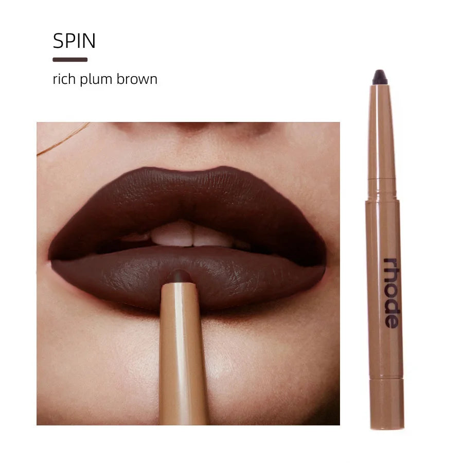 RhodeSkin Peptide Lip Shape Pen Lip Liner Long Lasting Lip Tint Pencil Pen Makeup Lipstick Powder Blusher Gloss Makeup Lipliner