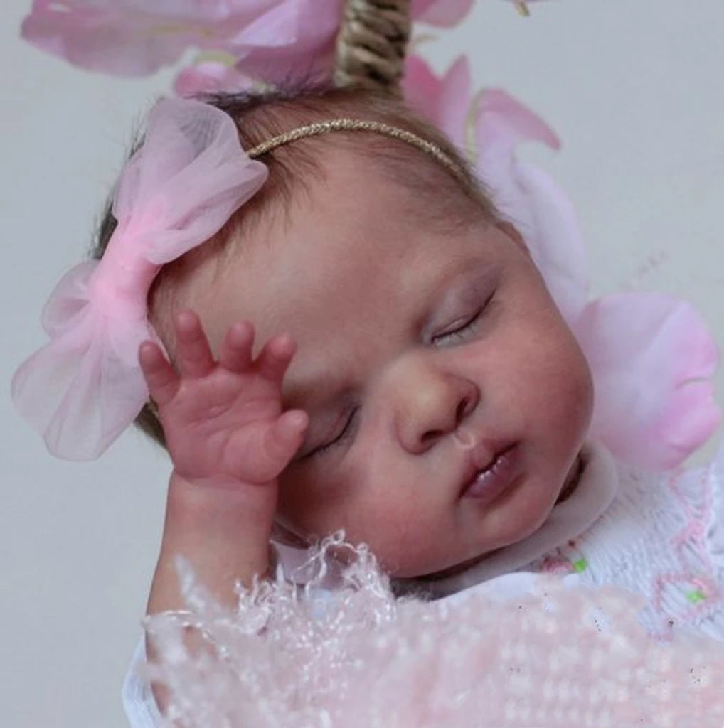 Mini bebe reborn kit Luna 12 Inches Reborn Baby Vinyl Doll Kit Unpainted Unassembled Doll Parts DIY Blank Reborn Doll Kit