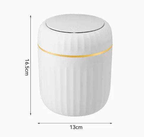 Mini Desktop Trash Can with Lid Garbage Waste Bin Organizer Bedroom Office Desk Storage Box Made Durable Plastic Home Supplies