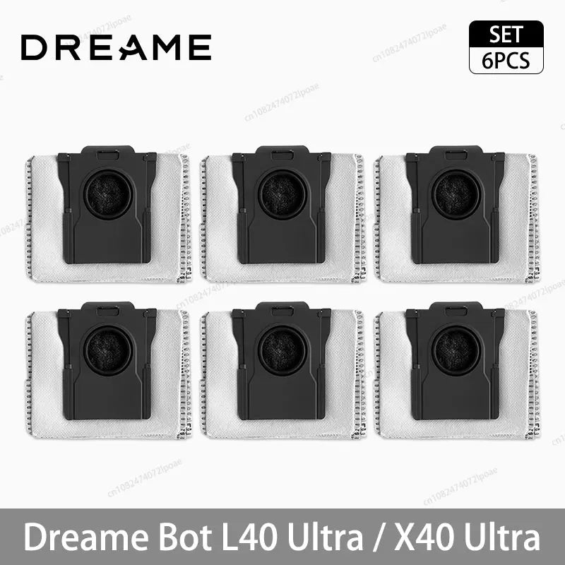 Dreame L40 Ultra / X40 Ultra Vacuum Cleaner Replacement Accessories Main Side Brush HEPA Filter Mop Cloths Dust Bag Spare Parts