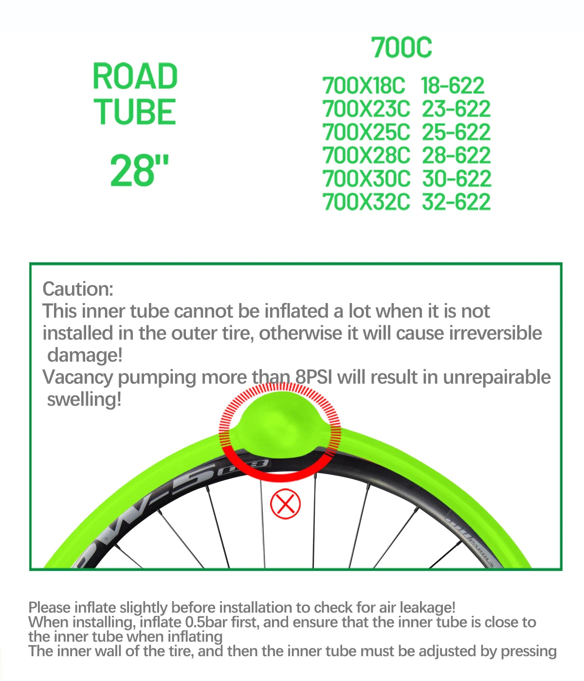 2 pcs CYCLAMI Ultralight Gravel Bike TPU Inner Tube Tire Road MTB 29 French Valve FV 45mm 65mm For 700C 32C 35C 37C 40C 47C
