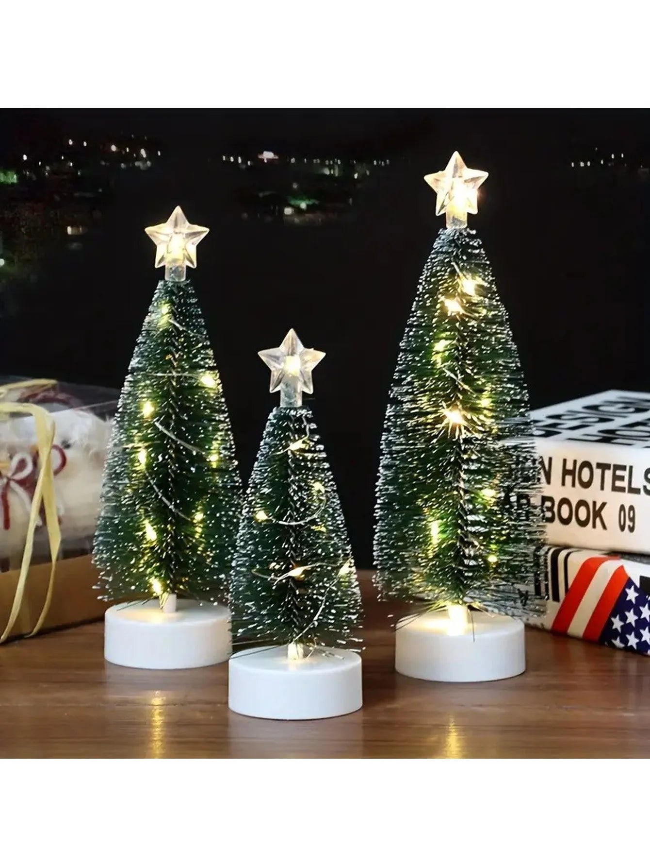 3/12/24/36pcs Handmade Wooden Christmas Ornament Set - Gingerbread and Santa Designs,for Holiday Decorations and Gifts