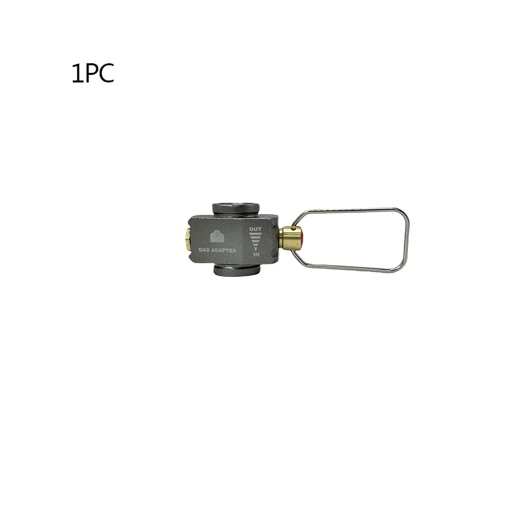 Camping Gas Tank Intercharge Conversion Valve Butane Adapter Gas Saver Plus Gas Convertor Shifter Refill Flat Tank Adapter