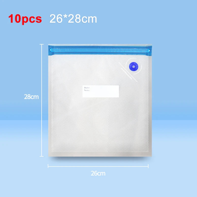 Vacuum Sealer Pump Electric Air Pump Rechargeable Automatic Sealing Machine with Reusable Vacuum Sealer Bags Food Packaging Bag