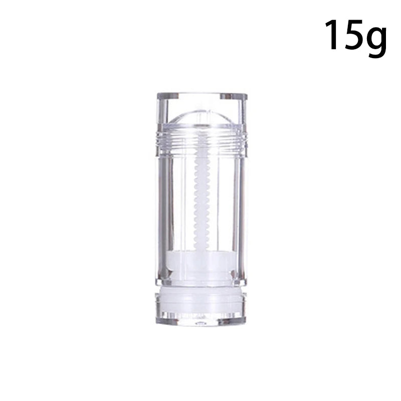 15/30/50/75g Deodorant Tube Handmade Round Twist Up Bottom Filling Empty Blush Stick Filling Stick Deodorant Container Travel