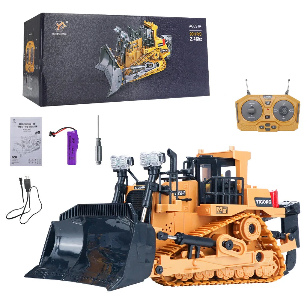 1:20 RC Excavator Dumper Car 2.4G Remote Control Engineering Vehicle Crawler Truck Bulldozer Toys for Boys Kids Birthday Gifts