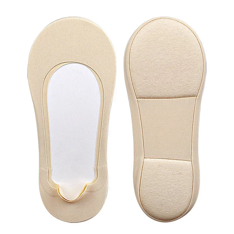 New Plantar Fasciitis Shoes Insole Women Boat Sock Socks Insoles for Feet Shock Absorbing Shoe Sole Invisible Non Slip Shoe Pads