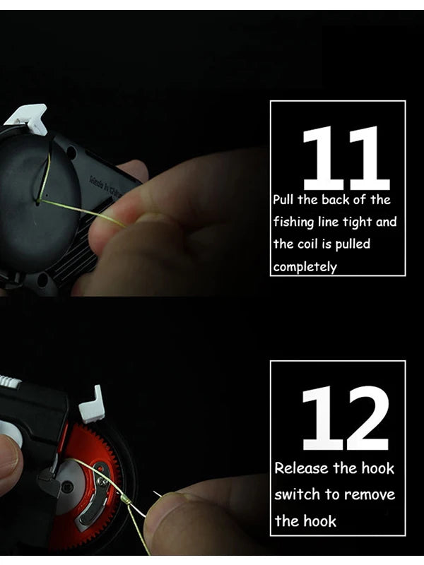 Fishing Automatic Hook Tier Fishing Line Tying Device Portable Electric Fishing Hooks Tie Machine Fishing Tool