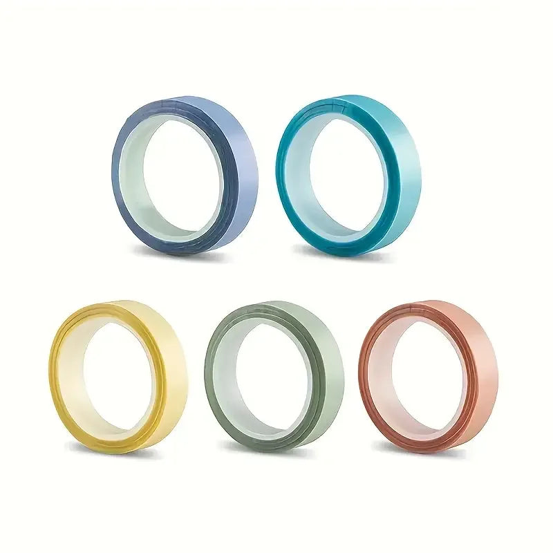 5 Roll 5 Colors Stickers Transparent Fluorescent Index Tabs Flags 5m Sticky Note Stationery Children Gift School Office Supplies