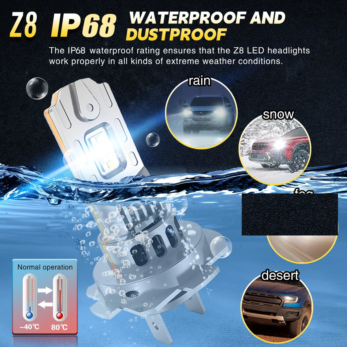 H7 LED Bulb H4 Headlight for Car CANBUS 1500W High Power Auto Lights 6500K Mini Wireless Turbo Fan Automobile LED Headlamp 12V