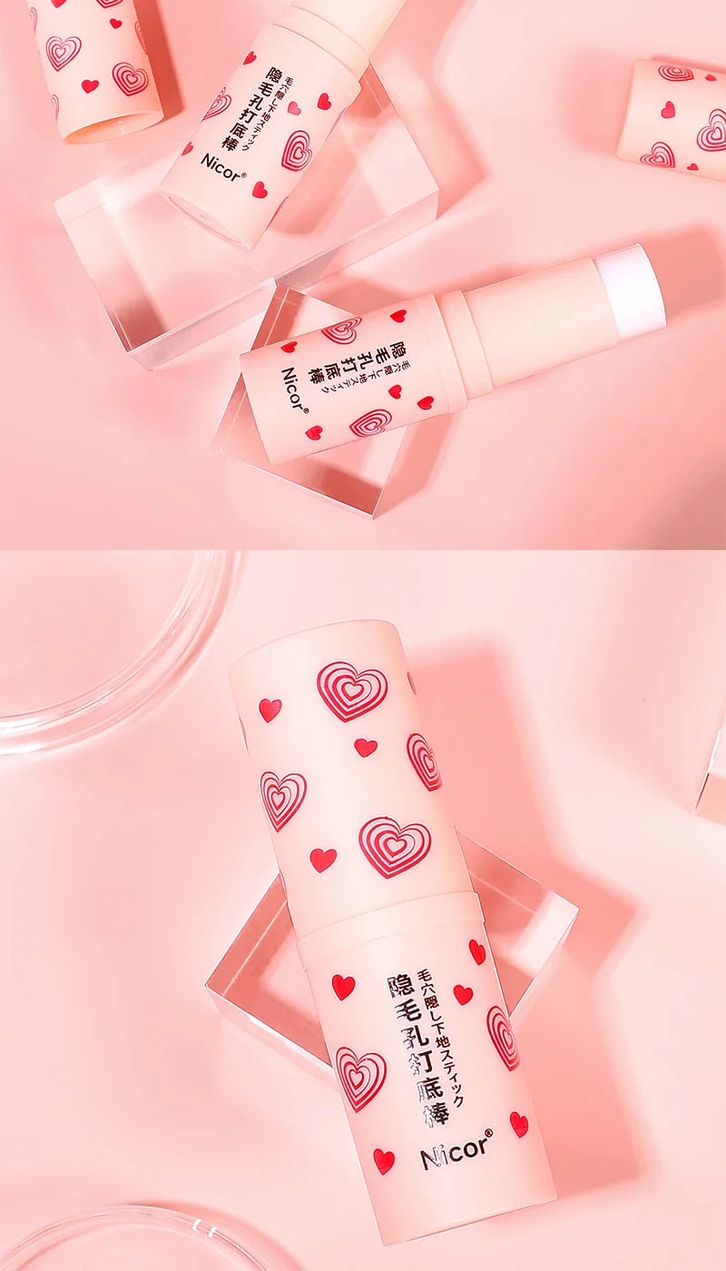 Pre-makeup isolation base stick, less prone to powder sticking, natural makeup effect, matte coverage, and long-lasting makeup