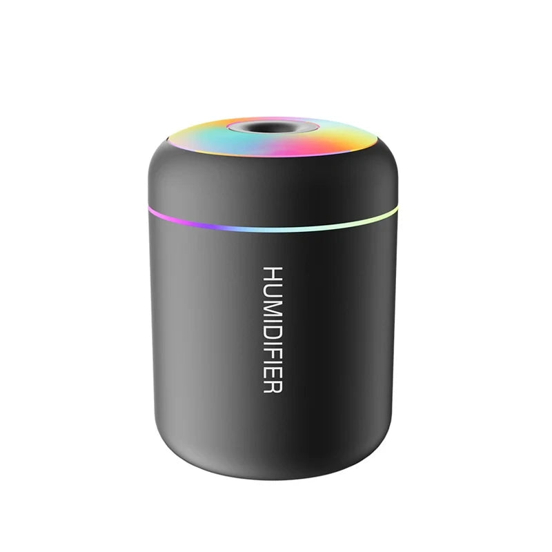 HOMEFISHMini Air Humidifier Usb Aroma Diffuser Essential Oil Purifier Cool Mist Sprayer Home BedroomLED Desktop humidificador