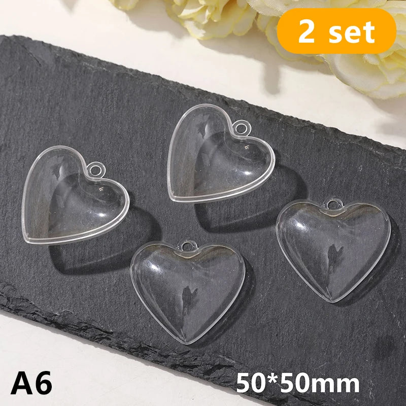 2pcs Pet Hair Keepsake Box Transparent Dog Cat Fur Storage Box For DIY Memorial Decoration Gift For Pet Lovers Display Souvenir