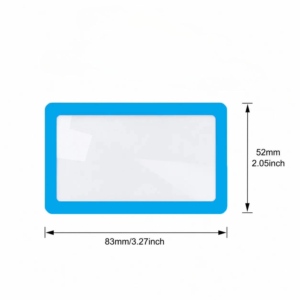1-10pcs Portable Card-Sized Magnifying Glass Slim Pocket Magnifier for Reading Small Text,Receipts Fine Print,for Everyday Use