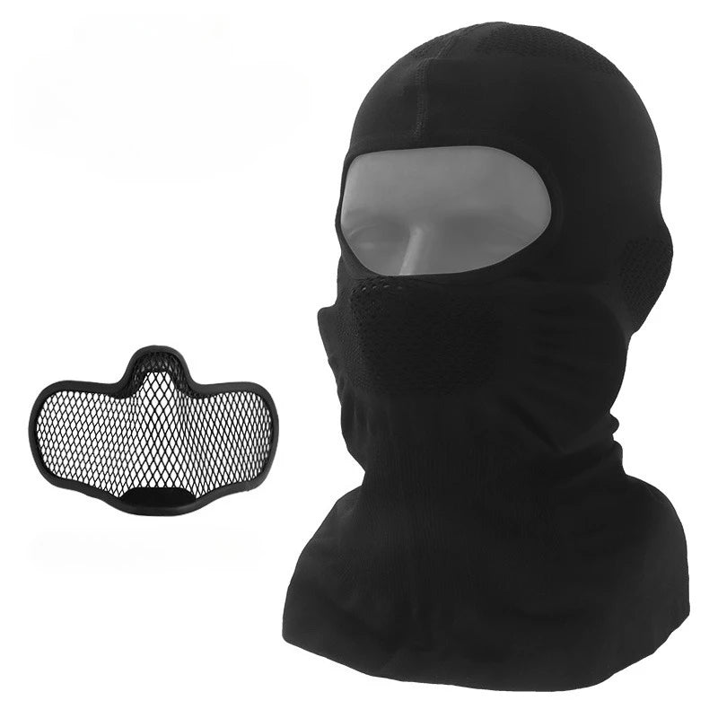 Balaclava Full Face Mask V1 with Breathable Mesh Protection, Lightweight Airsoft Cover Headgear for Paintball, Cycling, Hunting