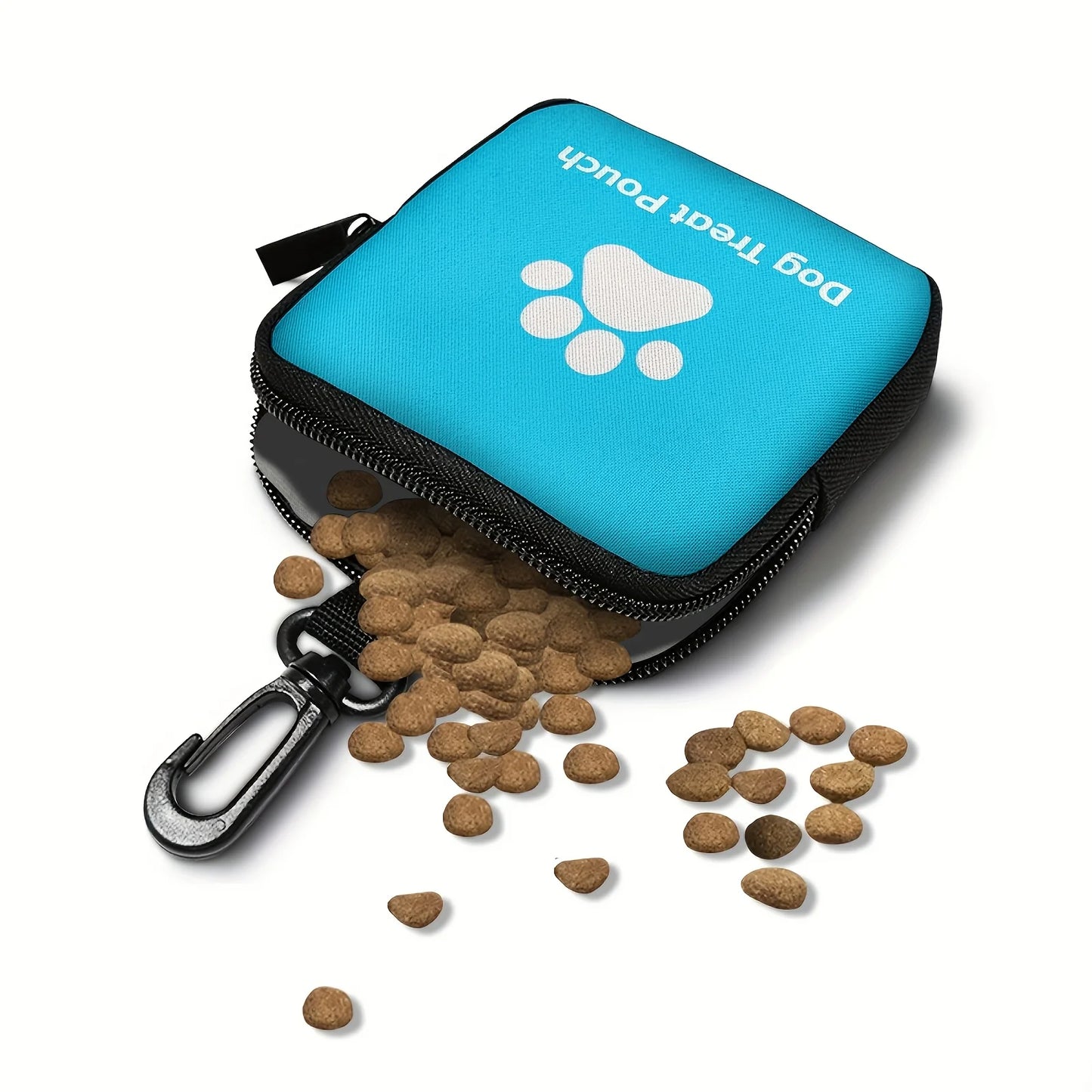 1pc Zippered Dog Training Treat Bag - Portable Pet Snack Pouch with Zipper, Spill-Proof Design - For Dog Owners, Trainers