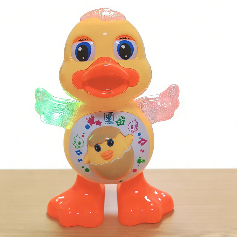 Electric Dancing Duck Robot Toy Duck Interactive Dancing Music Machine Duck With Flashing Lights Early Educational For Baby Kids