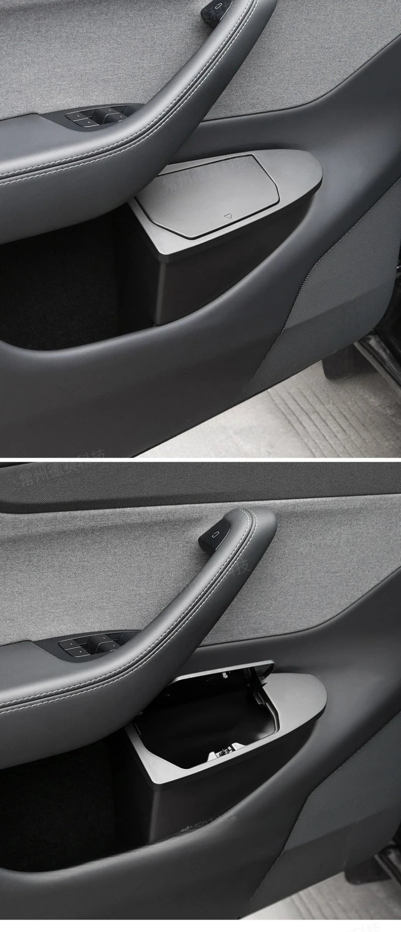 Front Door Storage Trash Can for Tesla Model Y Juniper 2025 Car Door Storage Box Multi Functional Storage Box Car Accessories