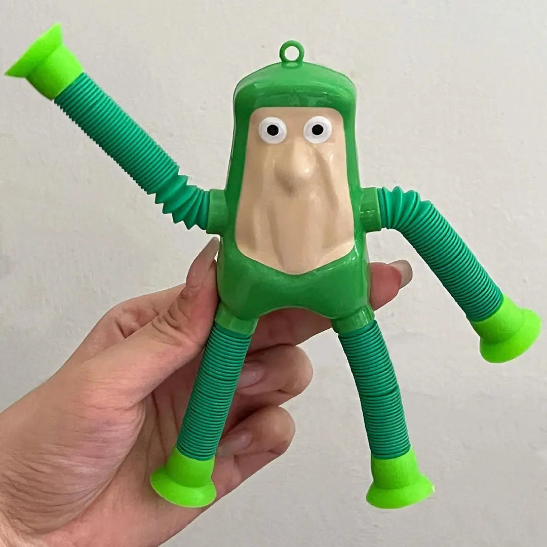 Italian Brainrot Suction Pop Tubes Fidget Toys Tung Tung Sahur Stretch Tube Stress Relief Sensory Toys for Kids Adult Gift