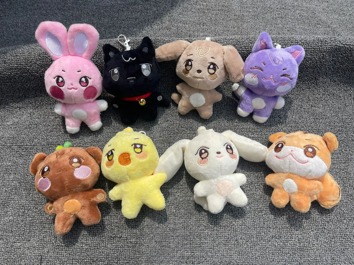 10CM Pop-up Store Doll Keychain ANITEEZ Cartoon Cute Plush Pendant Keyring Bag Accessories Kpop Yunho Yeosang Fans Gifts
