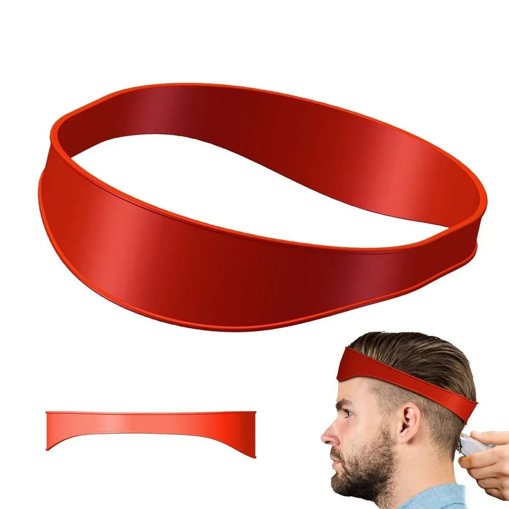 New DIY Home Haircuts Curved Headband Fade Haircut Tool Silicone Neckline Shaving Template and Hair Cutting Guide
