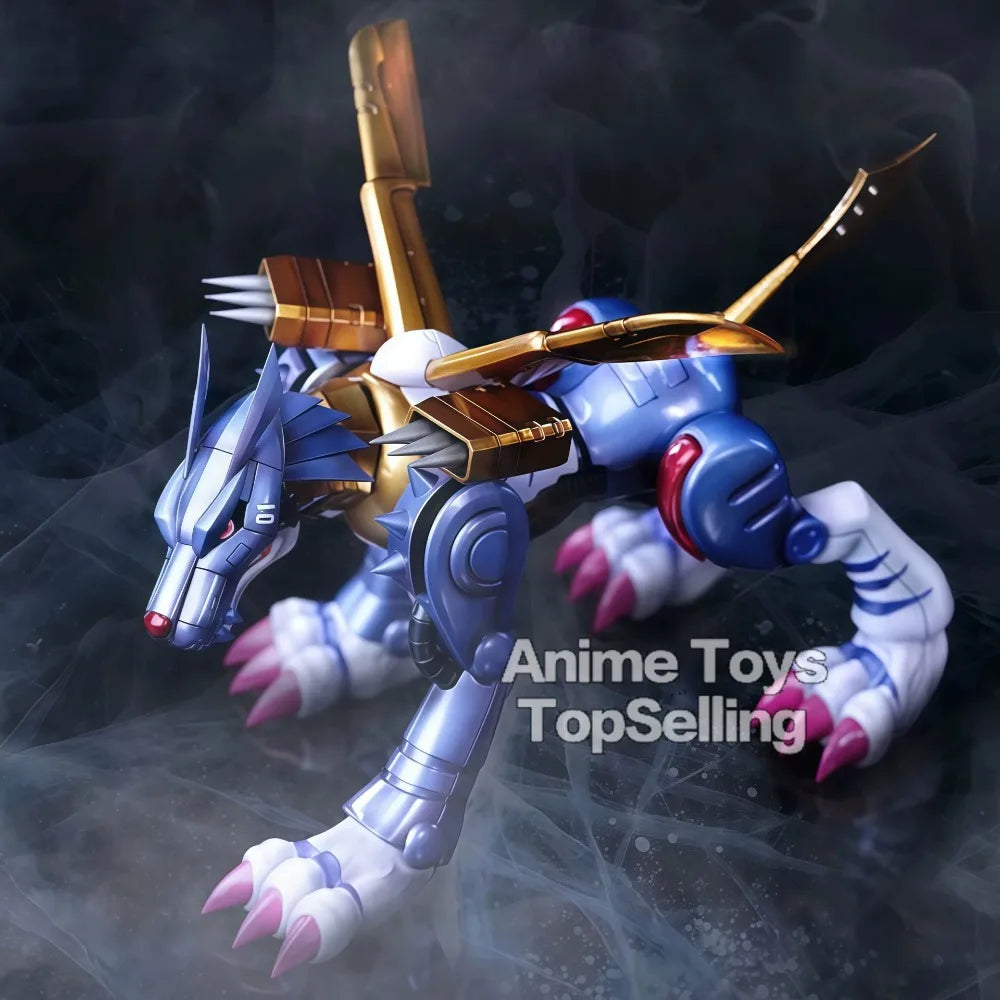 9cm Anime Digimon Adventure Figure Metal Garurumon Action Figures Pvc Collection Model Toys for Children Gifts
