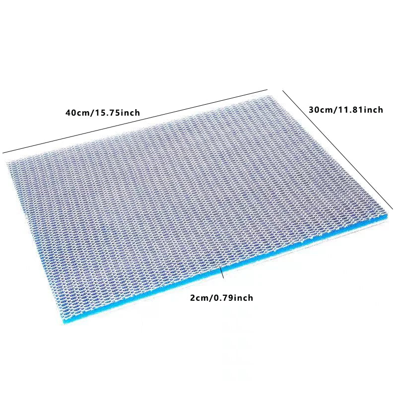 8 Layer Reusable Aquarium Honeycomb Filter Sponge Pad Strong Bio Filter Media for Fish Tank and Pond - Easy to Cut and Clean