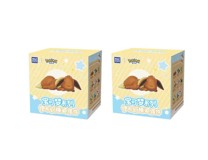 New Genuine Eevee Sleeping Position Series Mystery Box Vaporeon Anime Figurines Sylveon Espeon Umbreon Merchandise Gift Toy