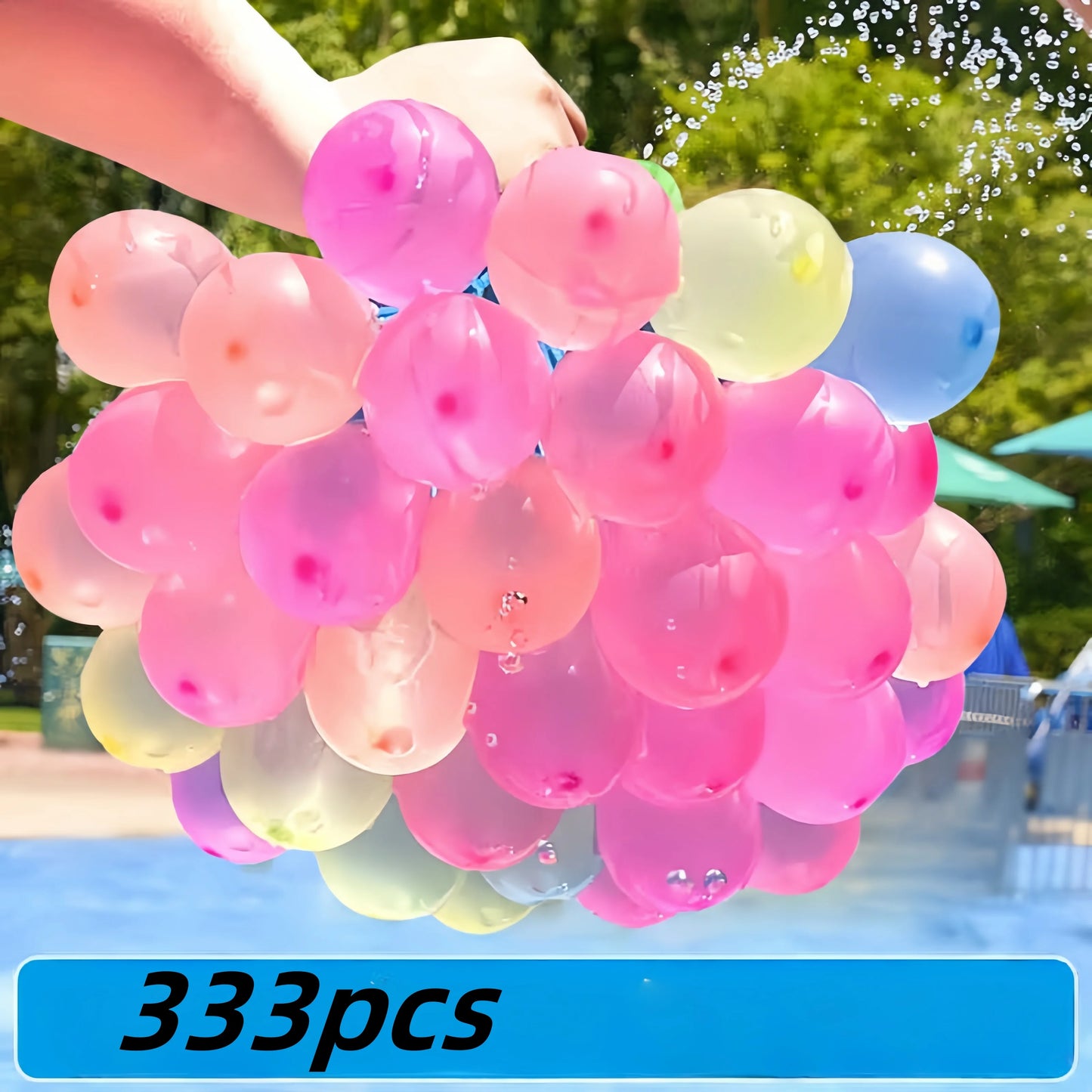 333/111pc Funny Water Balloons Rapid Injection Summer Outdoor Water Play Balloon Bombs For Kids Adults Beach Water Fight Toys