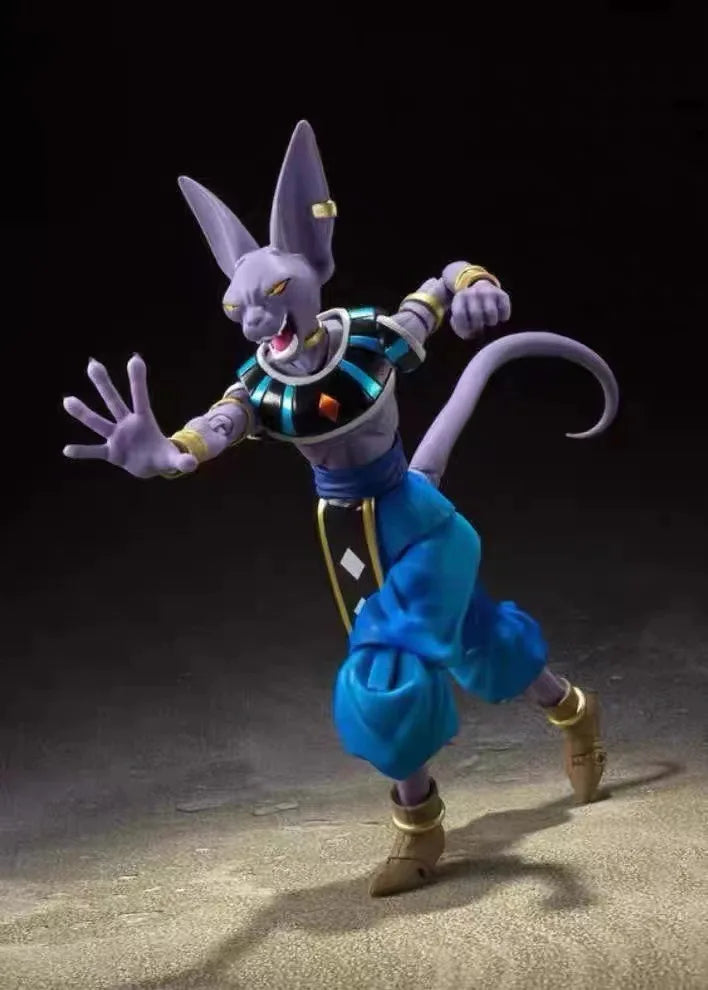 Hot Anime Figure Shf Dragon Ball Z Beerus Super God of Destruction Action Figures PVC Collection Model Toy For Children Gift