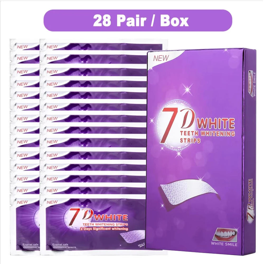 Purple Teeth Whitening Strip No Sensitive Teeth Bleaching Strip Colour Corrector Instant Teeth Clean Strip,At-Home Teeth Whiter