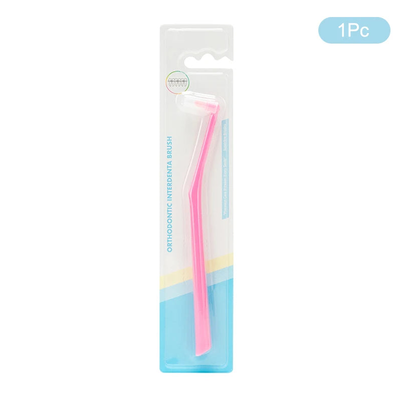 1/3/5 Pcs Interdental Brush Single-Beam Soft Teeth Cleaning Toothbrush Oral Care Tool Small Head Soft Hair Implant Adult