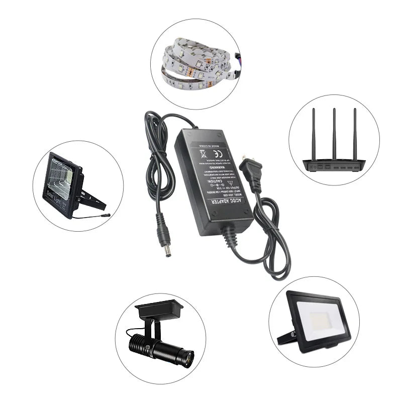 AC 110-240V DC 12V 1A 2A 3A 4A 5A 6A 8A Universal Power Adapter Supply Charger Adaptor EU US UK AU for LED light strips