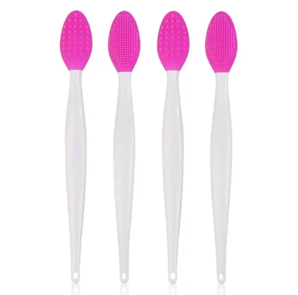 1PC/4PCS Beauty Skin Care Wash Face Silicone Brush Exfoliating Nose Clean Blackhead Removal Brushes Tools With Replacement Head