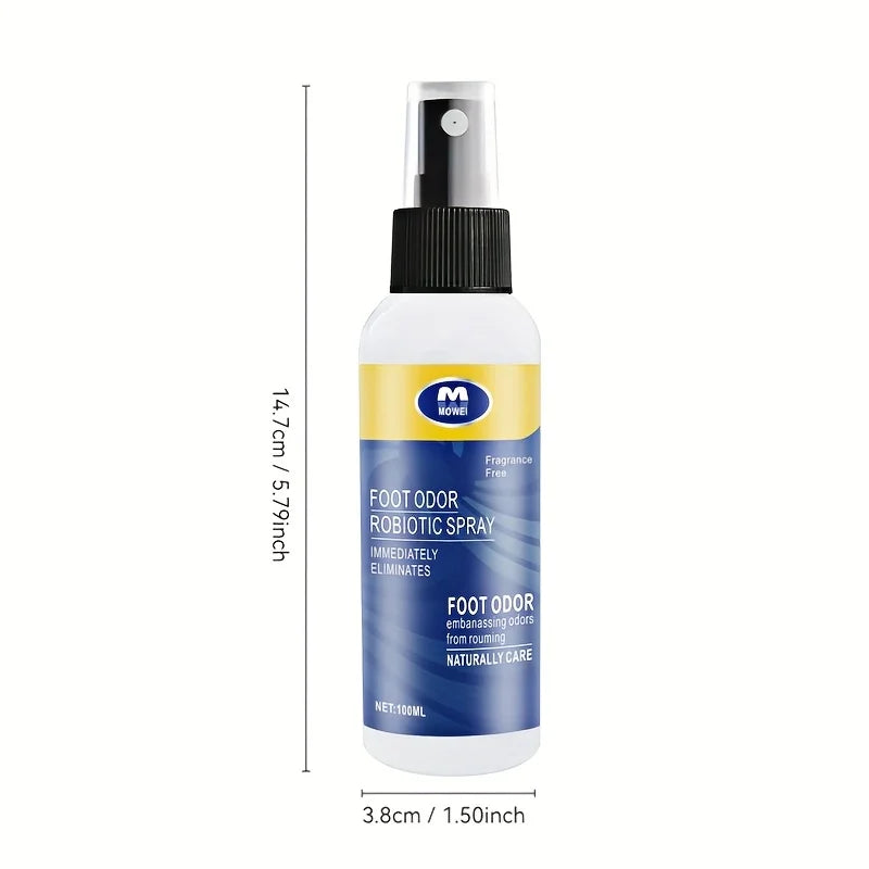 1 Bottle/Box Shoe Deodorizer Spray - Odor Eliminator Spray with Plant-Based Formula, Quick-Dry Odor Killer for Gym, Travel