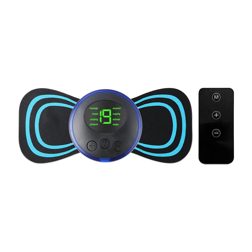 Mini Portable EMS Neck Massager Electric Neck Stretcher For Cervical Muscle Pain Relief And Shoulder Relaxation Massage Patch