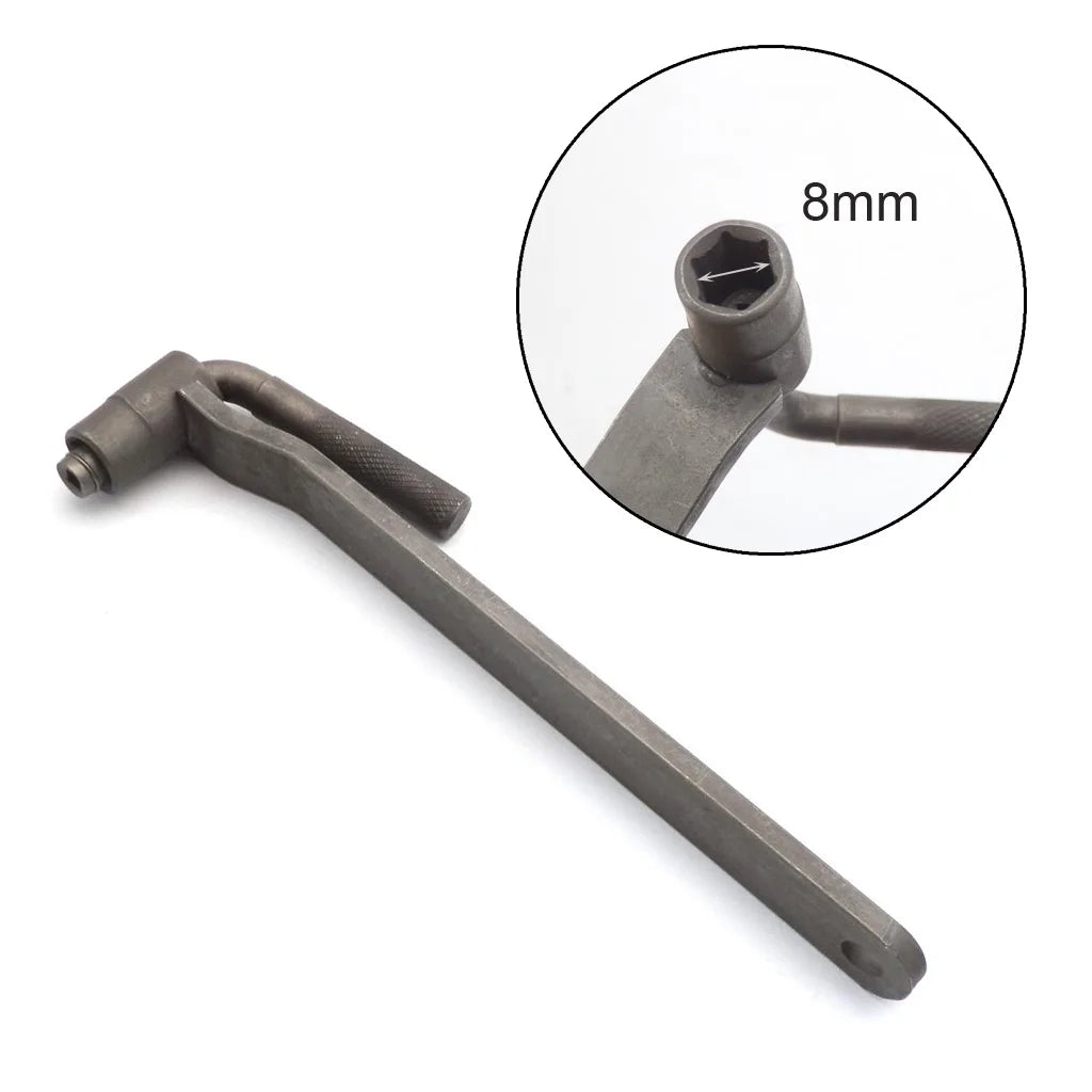 Motorcycle Engine Valve Adjustment Tool Square Hexagon Socket T Spanner Valve Screw Wrench 8mm 9mm 10mm Feeler Gauge 0.02 to 1mm