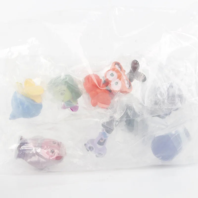 9pcs/set Inside Out Intensa Mente Vice Versa Joy Sadness Anger Disgust Fear Action Figure Cartoon Doll Collection PVC Model