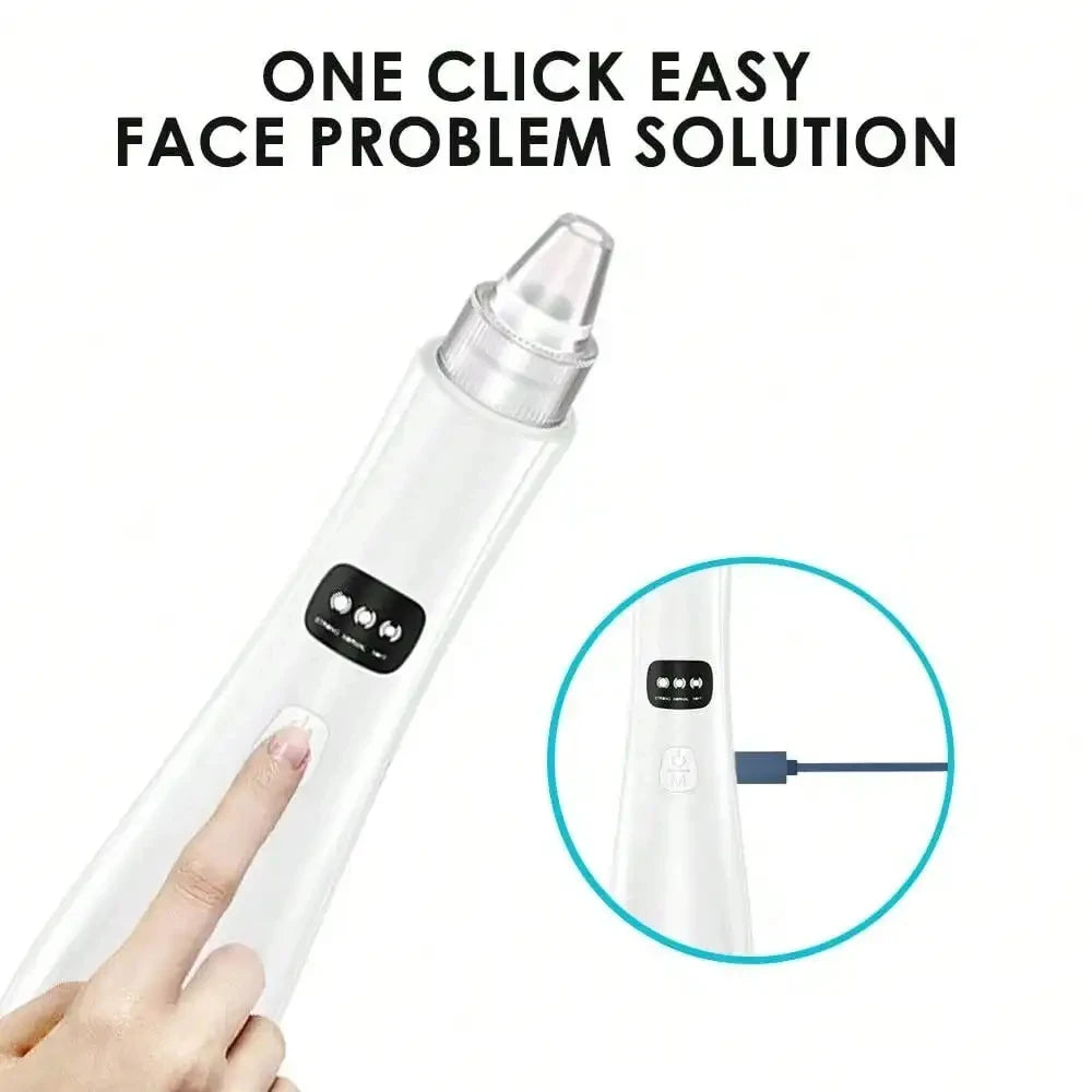3-Suction Mode Vacuum Pore Cleaner, Facial Cleansing Device for Removing Blackheads & Dead Skin