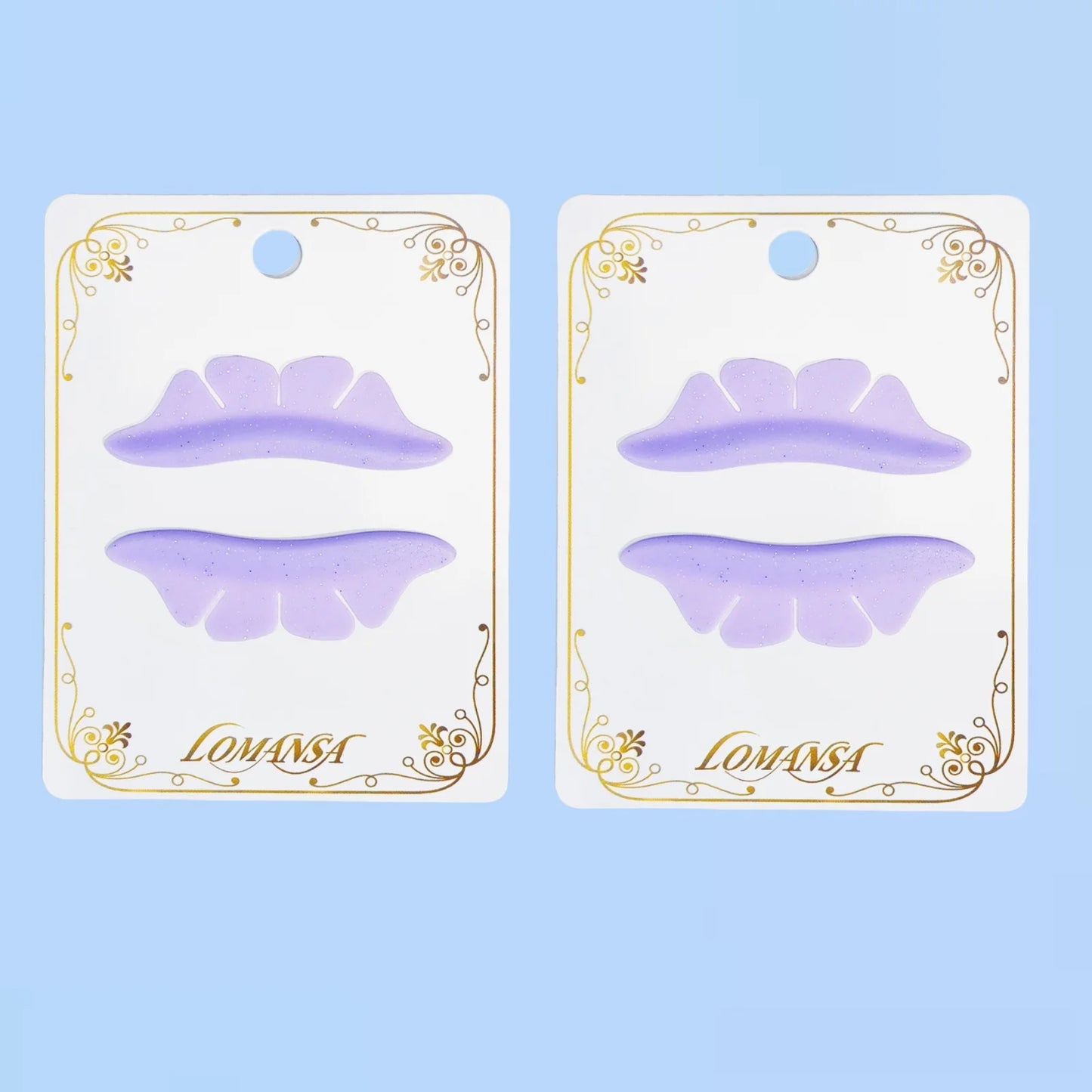 Lomansa 1 Pair Silicone Glitter Butterfly Lash Lift Pad Eyelash Perm Rod Shield Lash Lifting 3D Eyelash Curler Accessories Tool