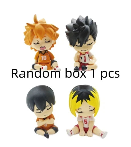 New In Stock Japanese Anime Volleyball Youth Shoulder To Shoulder Sleep Blind Box Kawaii Action Figure Desktop Ornament Gifts