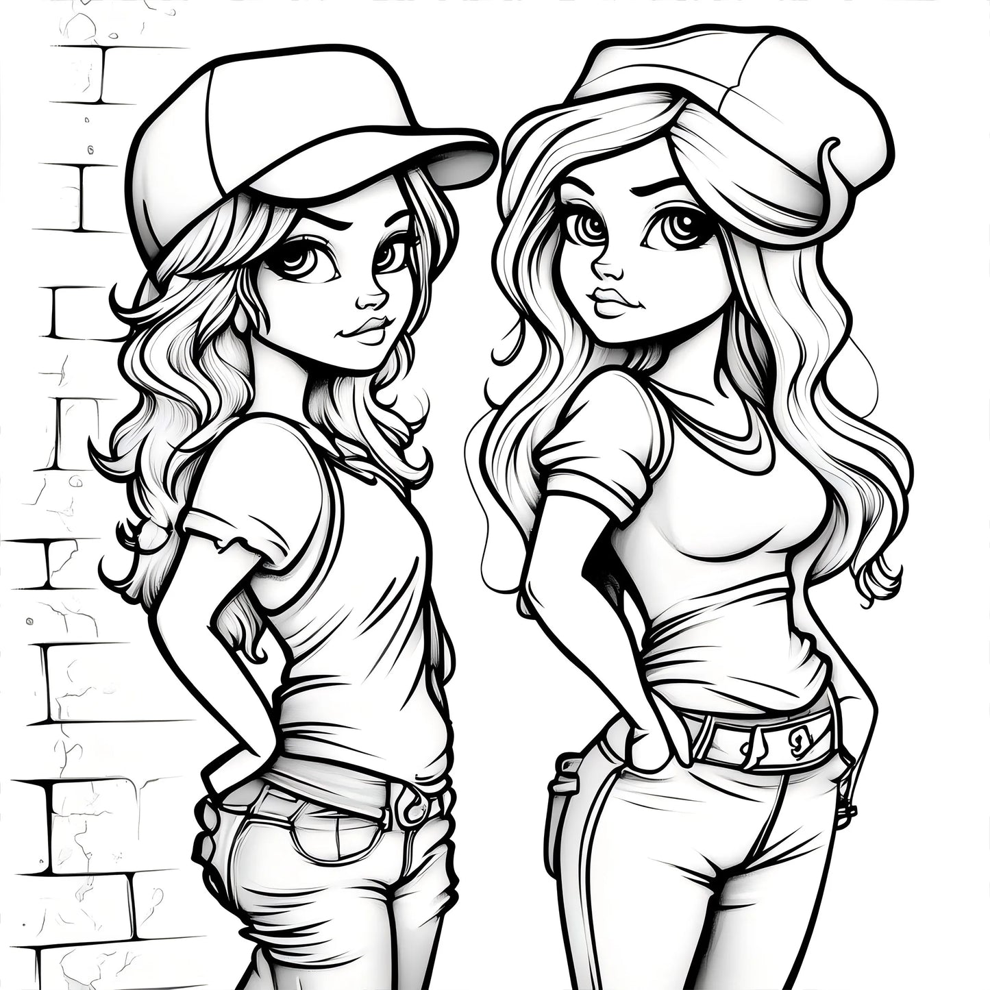 Joint Graffiti Colouring Book Adult Picture Book