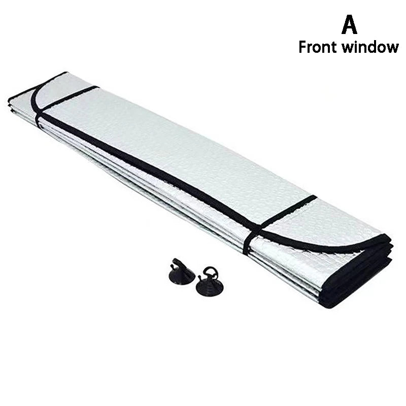 Car Front Window Sunshade UV Protection Shade Sun Protector Windshield Visor Cover Auto Curtain Sunshade Access(folded shipping)